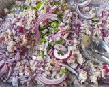 Foto del paso 2 de la receta: Ceviche de pescado camarón y pulpo