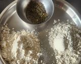 A picture of step 1 of Jowar Bajra Mix Flour Kasoori Methi Chakli Diabetic-Friendly Gluten Free Sorghum Pearl Millet Snack.