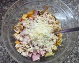 Foto del paso 4 de la receta: Tortilla de pasta, pollo y más