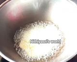 A picture of step 2 of Seppankilangu or Arbi fry.