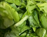 A picture of step 1 of Moong dal palak leaves sabji.