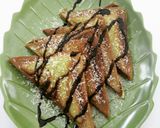 Foto langkah ke 2 dari resep Choco pandan peanut toast.