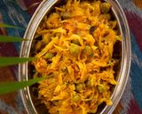 A picture of step 7 of Cabbage matar curry.