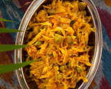 A picture of step 7 of Cabbage matar curry.