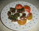 Foto del paso 6 de la receta: Mollejas de pollo plancha con picadillo