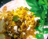 A picture of step 4 of Cabbage poriyal.