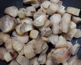 A picture of step 1 of Roasted Sweet potato chaat.