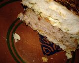 A picture of step 3 of Chicken burger.