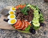 A picture of step 8 of Cambodian Beef Loklak.