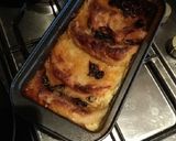 A picture of step 5 of Bread and butter pudding with jam and cranberries.