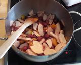 Gyümölcsleves 🍒🍎🍊 recept fázis 2 fotója