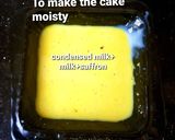A picture of step 4 of Pistachio Saffron Cream Cake.