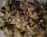 A picture of step 3 of Cabbage filled potato basket sabji.
