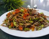 Foto langkah ke 4 dari resep Tumis teri jengki pete.