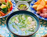 Hình bước làm 4 của món Canh Dưa Hấu Non Nấu Giò Sống
