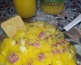 Foto del paso 2 de la receta: Polenta con queso y salame 😋