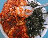 Foto langkah ke 9 dari resep Nasi Goreng Kimchi (Kimchi Bokkeumbap with Cheese).