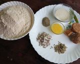 A picture of step 1 of Thekua (khajuria).