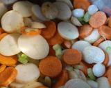 A picture of step 4 of Hamburger Stew with Bread and Butter Foldovers.