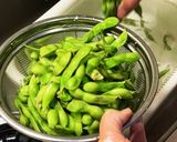 A picture of step 1 of Easy Salted Edamame.