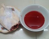 Hình bước làm 1 của món Tiết canh vịt