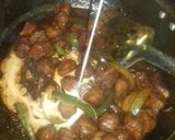 A picture of step 6 of Soyabean Manchurian.