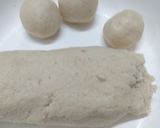 A picture of step 3 of Bread Gulab Jamun.
