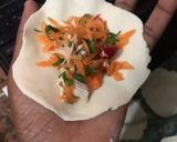 A picture of step 4 of Korean Dumplings soup 🥟 🍜.