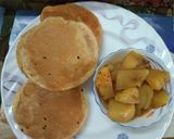 A picture of step 4 of Aloo Curry with Onion Seeds poori.