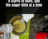 A picture of step 8 of Vanilla sponge cake.