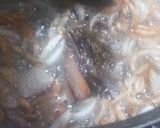 A picture of step 4 of Dal gosht with Zeera rice.