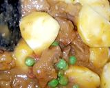 A picture of step 4 of Aloo matar gosht😋آلو مٹر گوشت😋.
