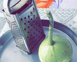 A picture of step 4 of Kaddu/Lauki ka Raita.