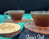 A picture of step 3 of Sun Dried Orange Peel powder Tea.