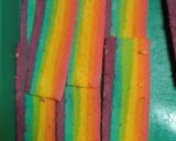 Foto langkah ke 11 dari resep Bolu Rainbow Gulung Mini.