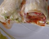 Foto del paso 4 de la receta: Lasaña de col y frankfurt