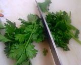 A picture of step 2 of Cilantro Watermelon Water.