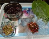 A picture of step 1 of Pan shots (Thandai).