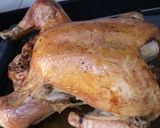 A picture of step 19 of Christmas turkey with stuffing.