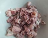 Foto langkah ke 2 dari resep Tumis Cumi Asin mix Buncis Cabe Ijo.
