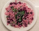 A picture of step 9 of Beetroot Rice.