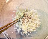 A picture of step 1 of Easy Skillet Cabbage Shumai.
