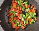 A picture of step 5 of White sauce pasta (veg).
