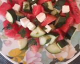 Foto del passaggio 11 della ricetta Insalata estiva anguria,feta,cetrioli e...😋