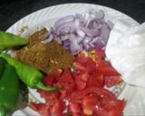 A picture of step 2 of Yakhni pilao.