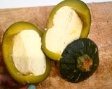 Hình bước làm 2 của món Flan bí ngô sương sáo sữa dừa