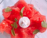 Foto del passaggio 1 della ricetta Smoothie di cocomero🍉🍹
