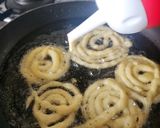 A picture of step 8 of Fafda Jalebi - Gujarati Style - Dussehra Special.