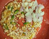 A picture of step 4 of Chilli Chicken.