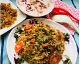 A picture of step 8 of Vegetables Dum Biryani.